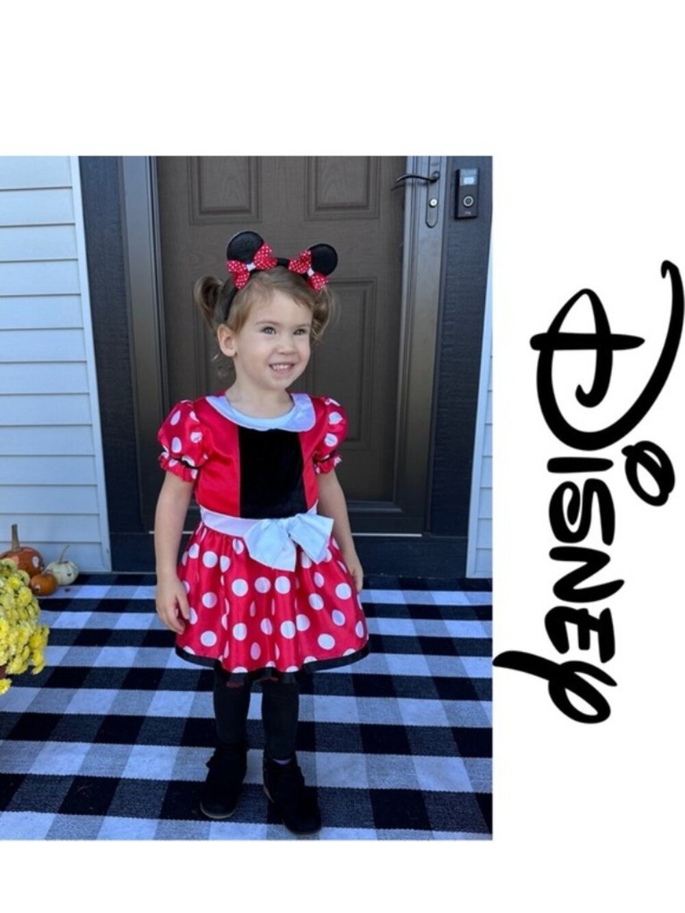 Disney | Minnie Mouse Halloween Costume And Ears | Size 2-3